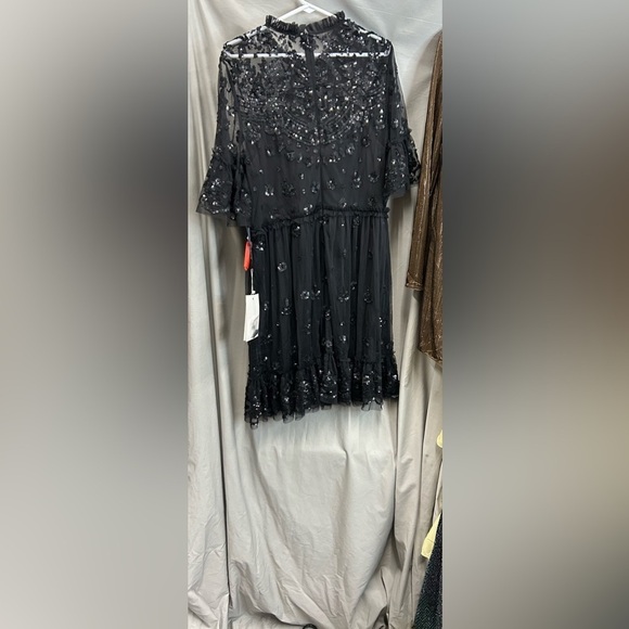 MAC DUGGAL 9143 NWT Embellished Illusion High Neck Mini Dress - Picture 6 of 9